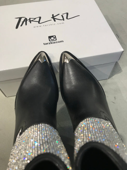 JAZZ  SİYAH TAŞLI BOOTIE